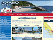 Tablet Screenshot of chorvatsko-ave.cz